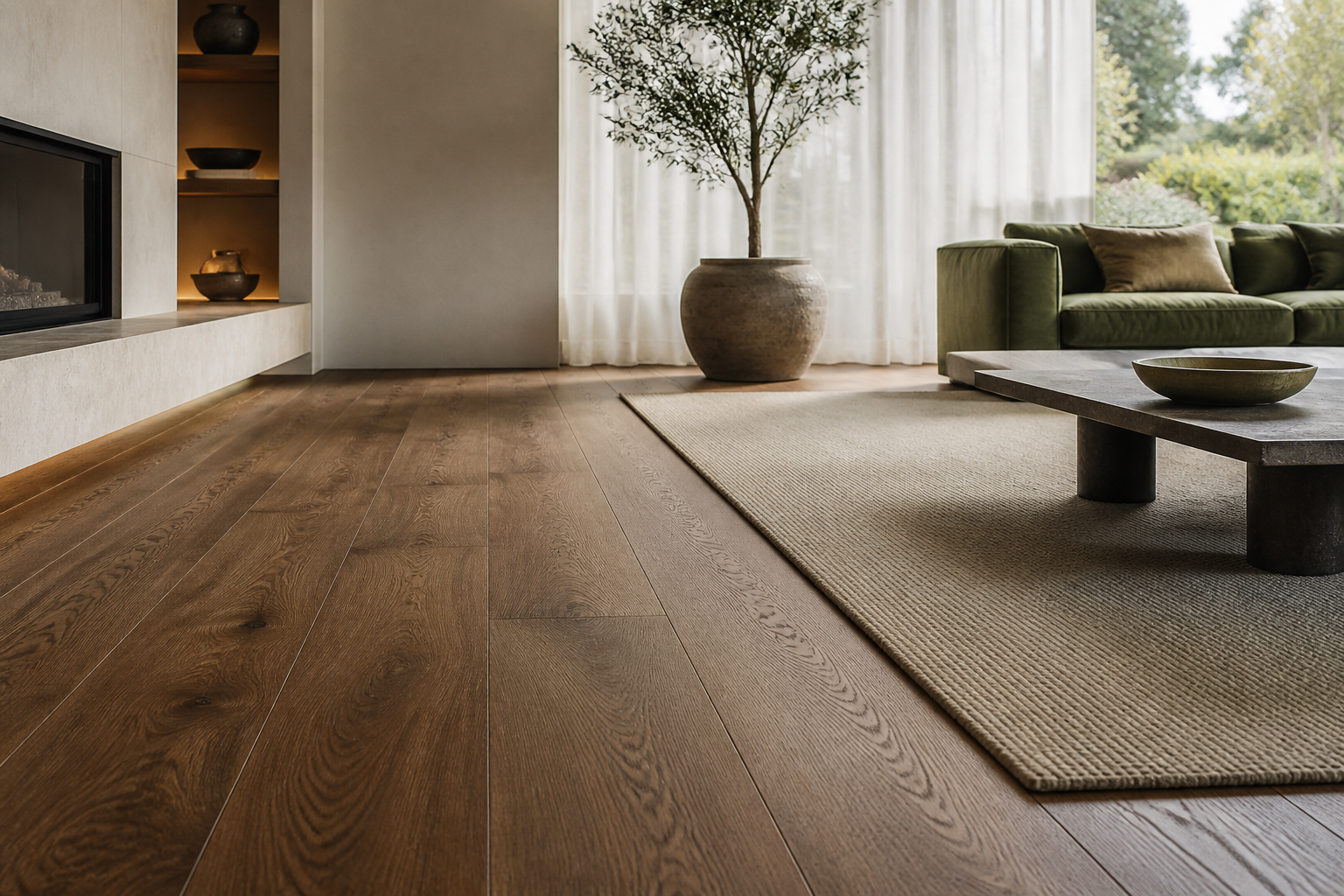 Premium wooden and carpet flooring